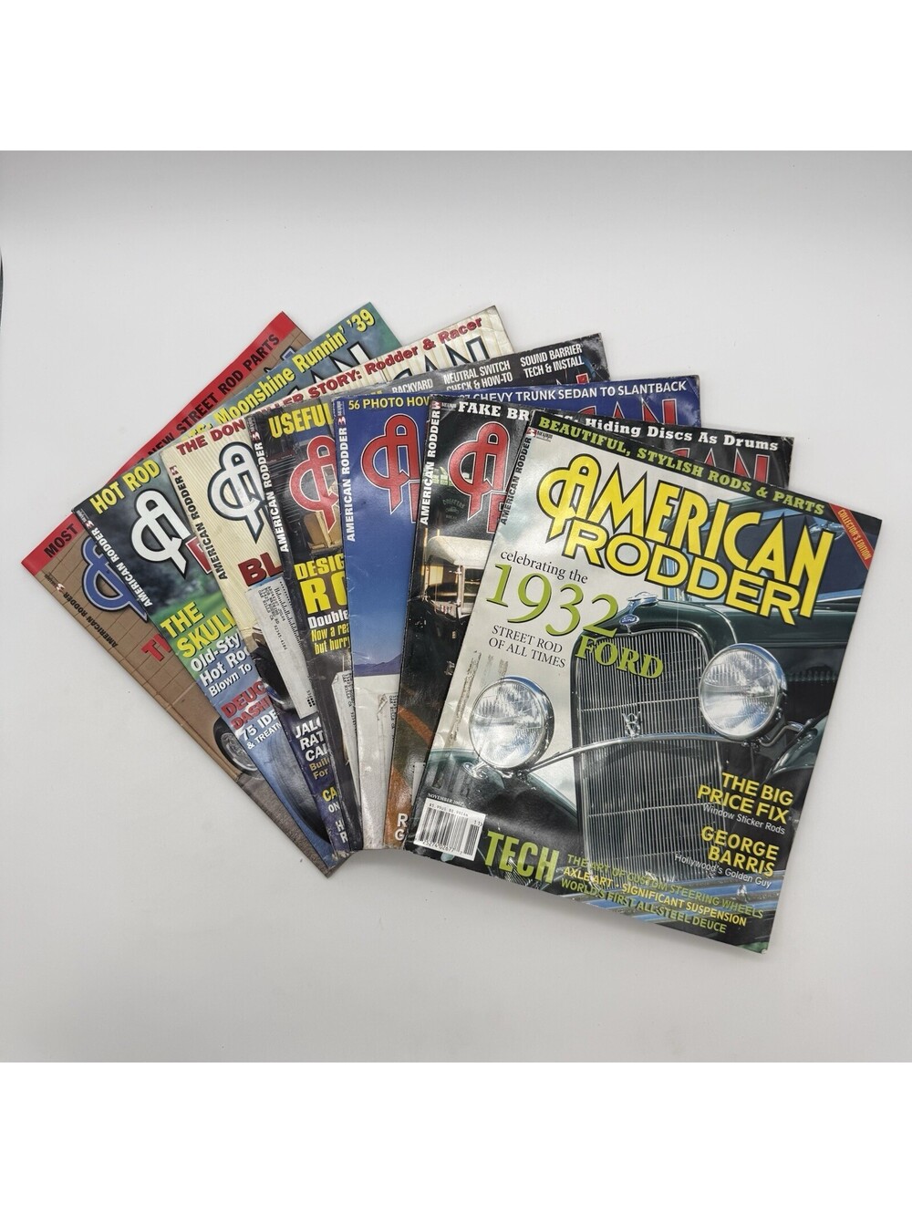 Mix Lot Of 7 Street Rod Builder Magazine, Vintage 2002 2003 2005 2007
